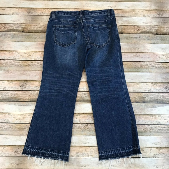 Free People High Rise Button Fly Released Hem Jean - Picture 6 of 8